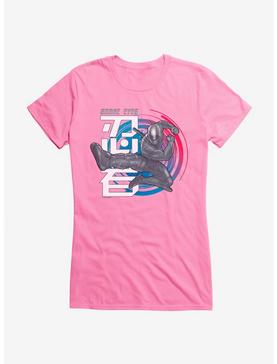 G.I. Joe Snake Eyes Jump Kick Girls T-Shirt, CHARITY PINK, hi-res
