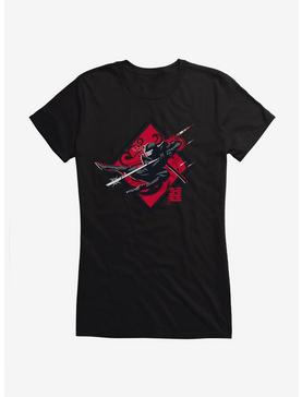 G.I. Joe Snake Eyes Jump Attack Girls T-Shirt, BLACK, hi-res
