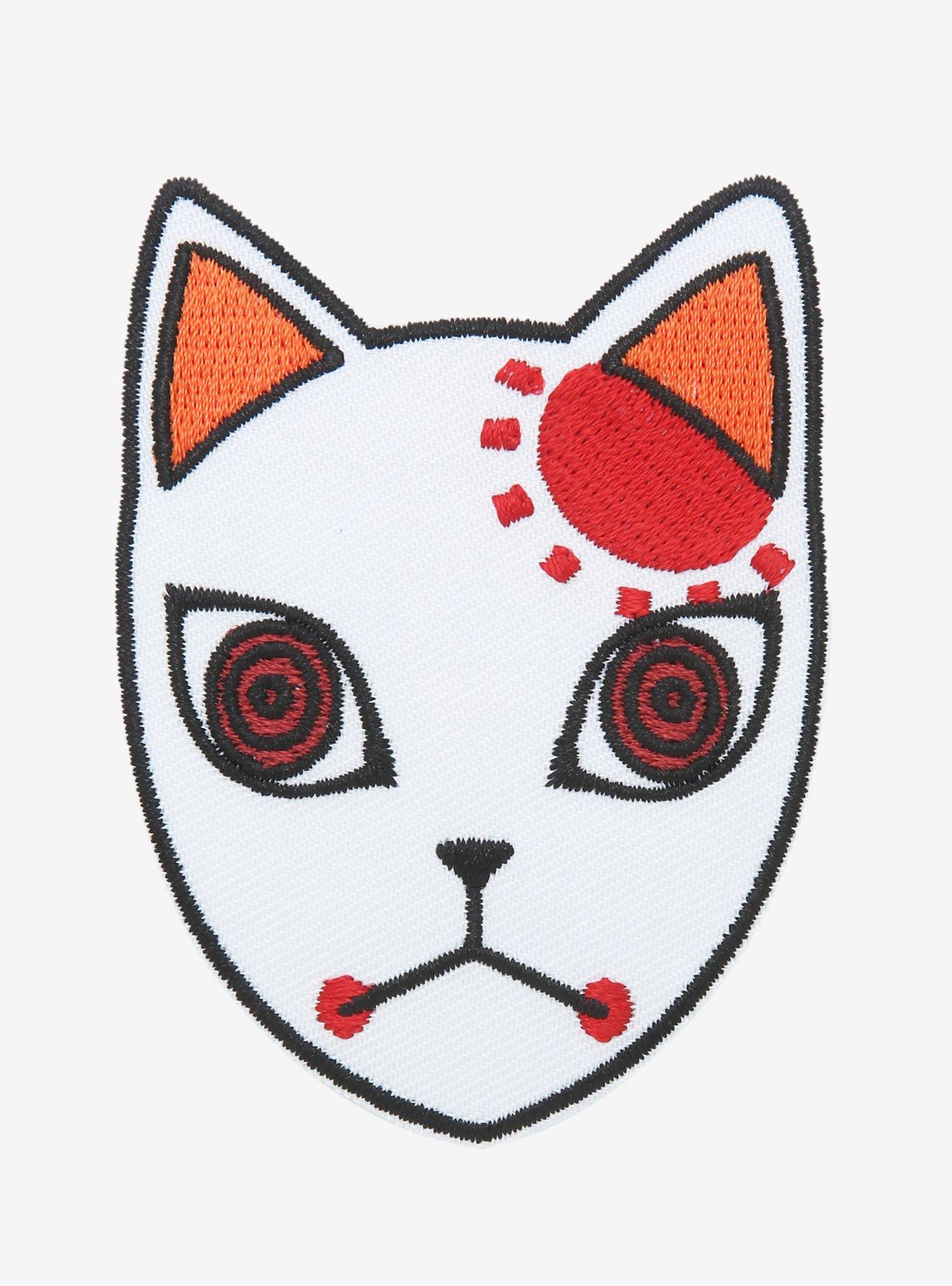 Demon Slayer: Kimetsu No Yaiba Fox Warding Mask Patch, , hi-res
