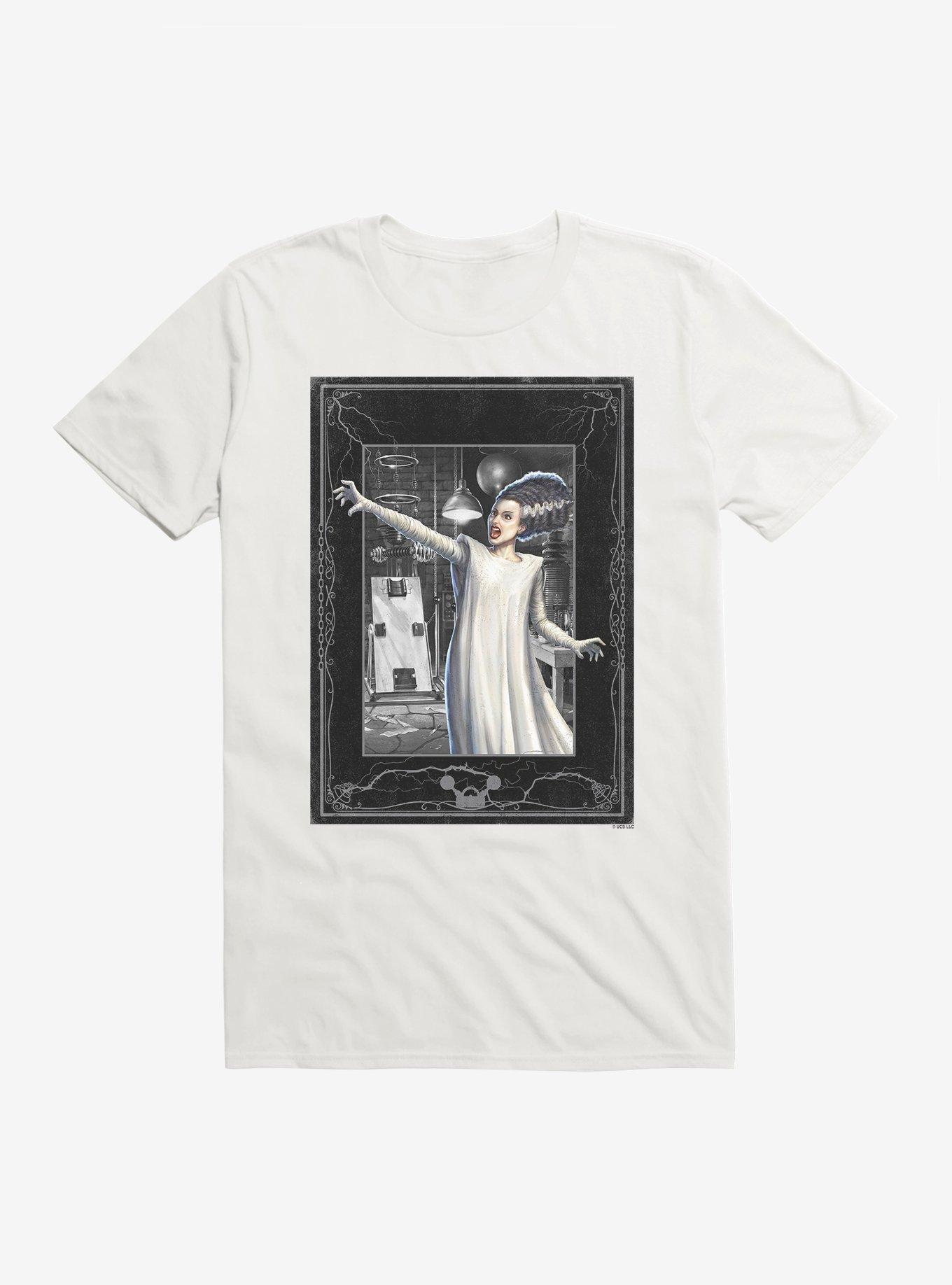 Universal Monsters Bride Of Frankenstein In The Lab T-Shirt, WHITE, hi-res