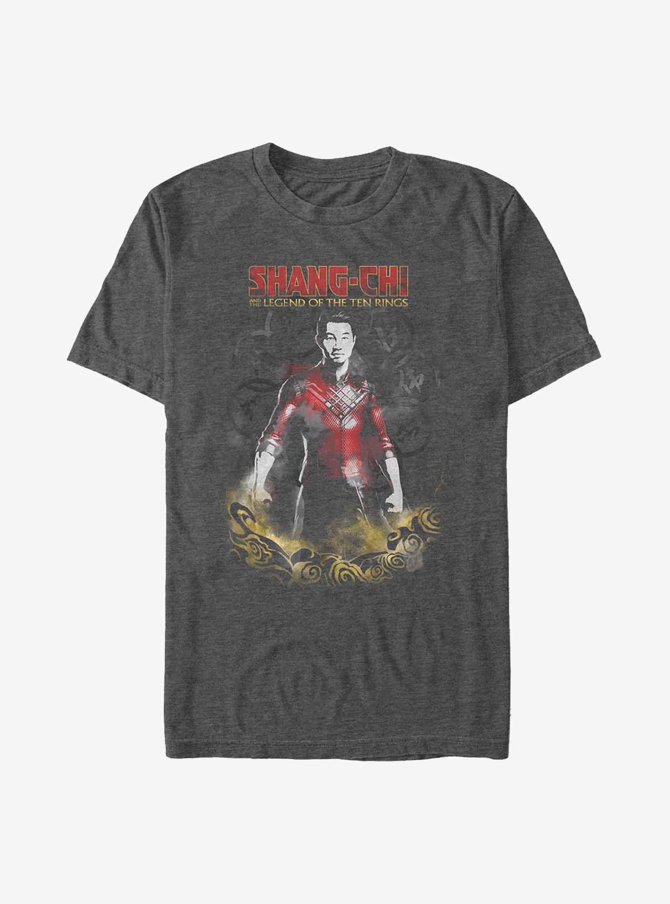 Marvel Shang-Chi And The Legend Of The Ten Rings Wash On T-Shirt, CHAR HTR, hi-res