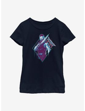 Marvel Shang-Chi And The Legend Of The Ten Rings Razorfist Badge Youth Girls T-Shirt, NAVY, hi-res