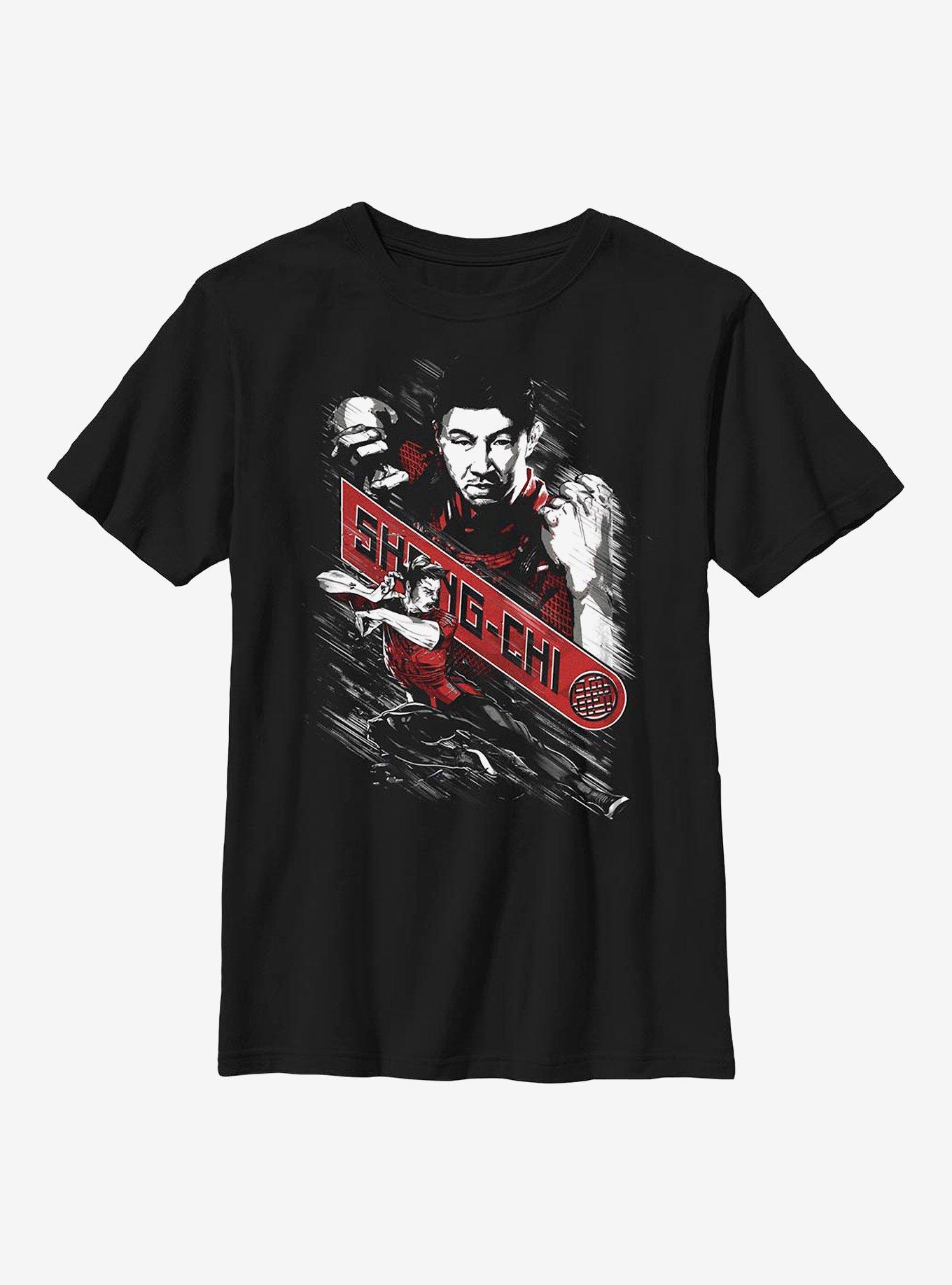 Marvel Shang-Chi And The Legend Of The Ten Rings Fists Of Marvel Youth T-Shirt, BLACK, hi-res