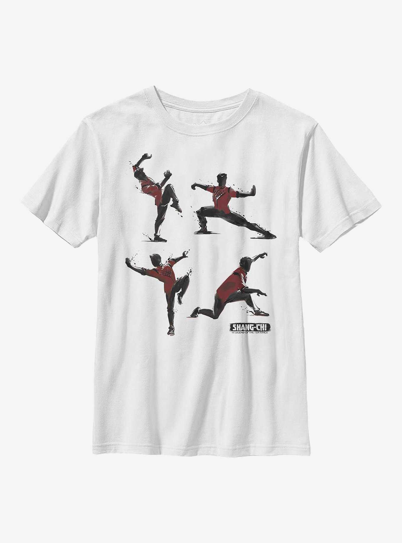Marvel Shang-Chi And The Legend Of The Ten Rings Kung Fu Poses Youth T-Shirt, , hi-res
