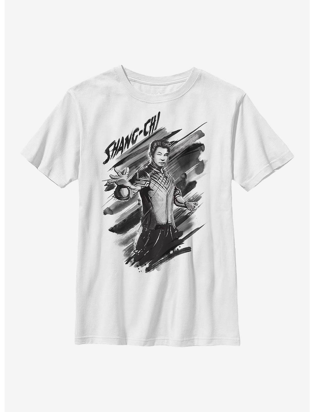 Marvel Shang-Chi And The Legend Of The Ten Rings Shang Painted Youth T-Shirt, WHITE, hi-res