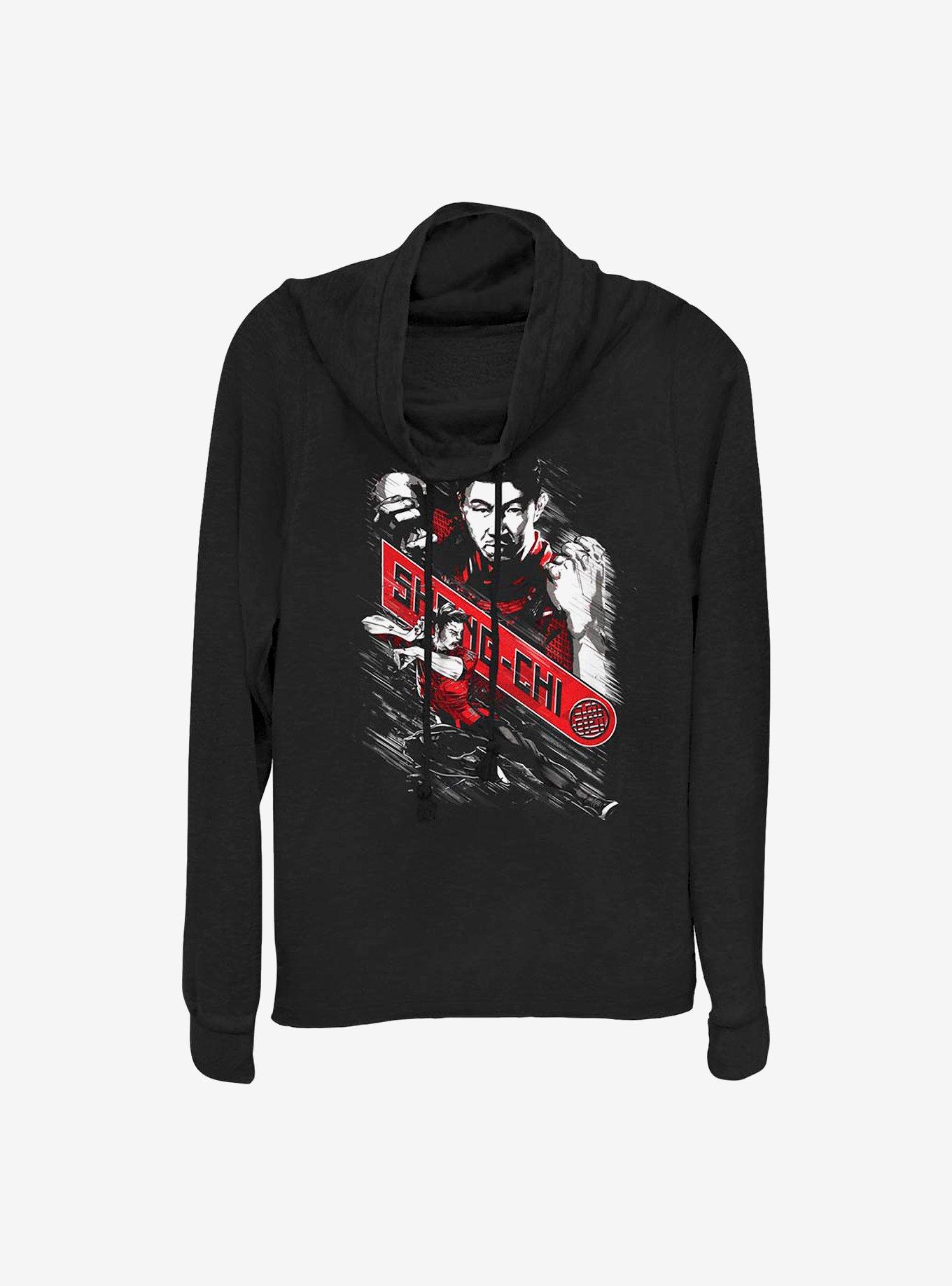 Marvel Shang-Chi And The Legend Of The Ten Rings Fists Of Marvel Cowlneck Long-Sleeve Girls Top