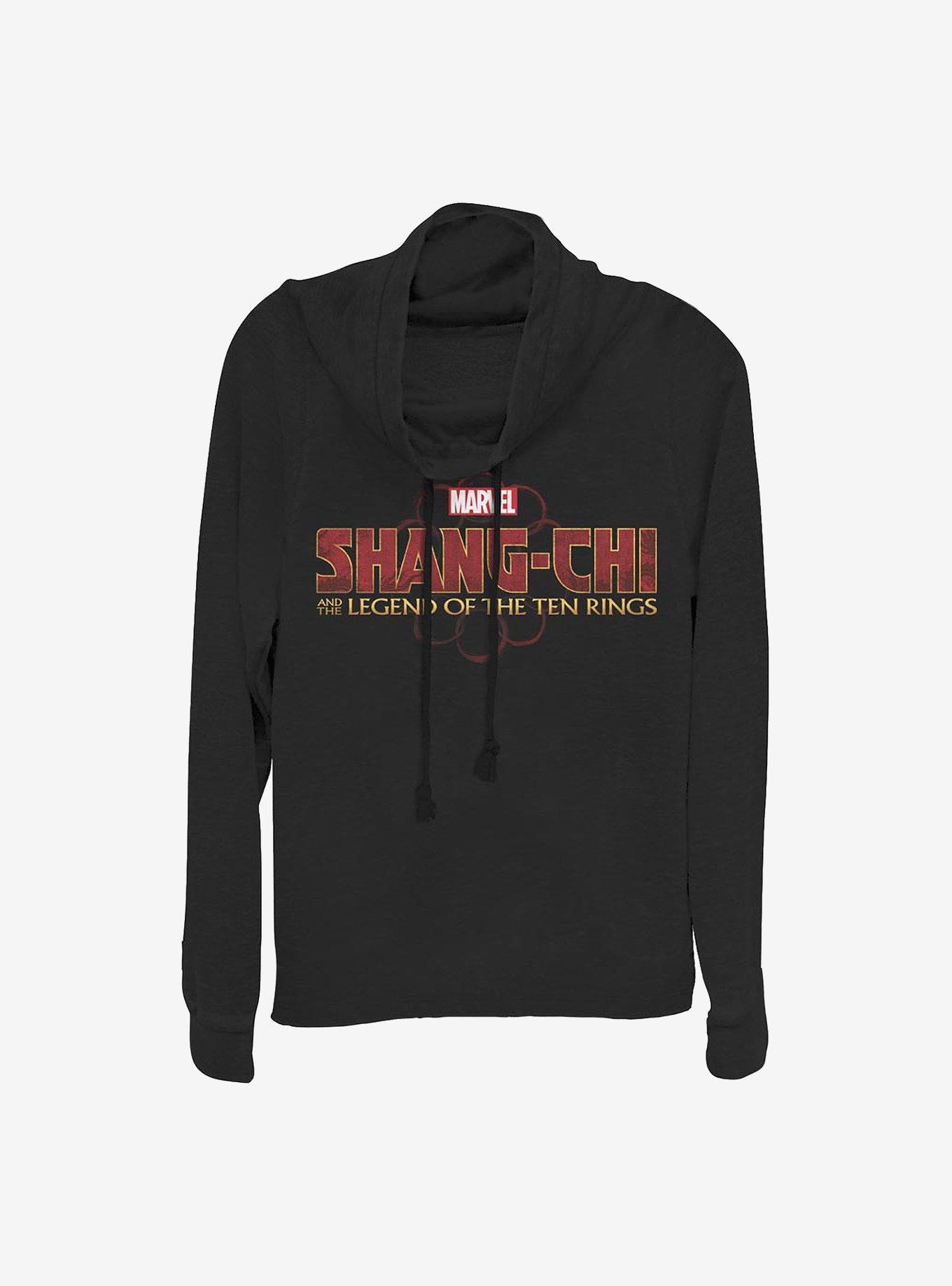 Marvel Shang-Chi And The Legend Of The Ten Rings Title Cowlneck Long-Sleeve Girls Top, BLACK, hi-res