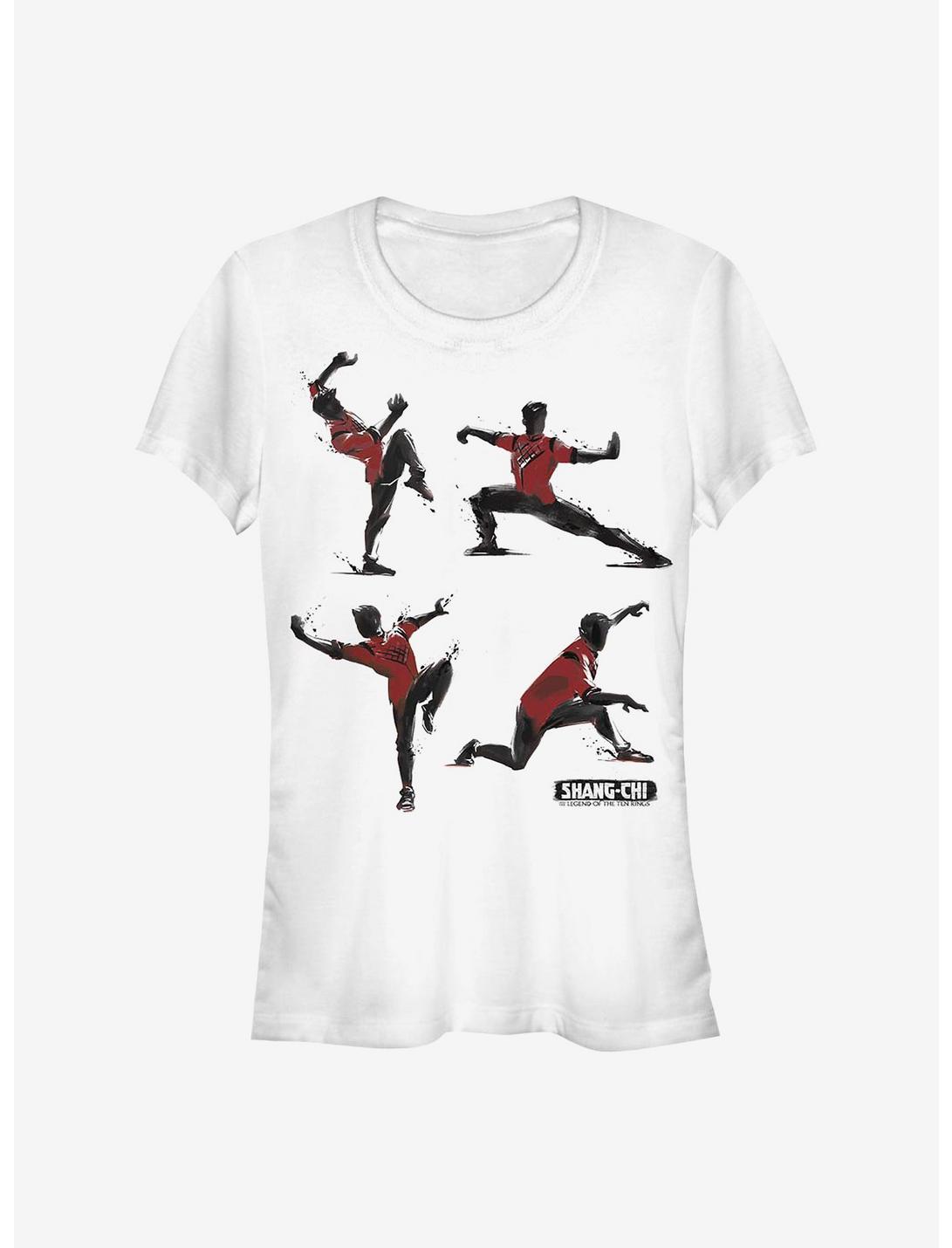 Marvel Shang-Chi And The Legend Of The Ten Rings Kung Fu Poses Girls T-Shirt, WHITE, hi-res
