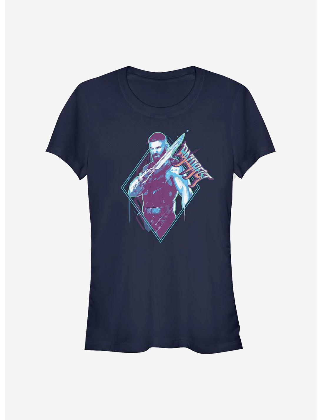 Marvel Shang-Chi And The Legend Of The Ten Rings Razorfist Badge Girls T-Shirt, NAVY, hi-res