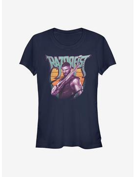 Marvel Shang-Chi And The Legend Of The Ten Rings Razorfist Sunset Girls T-Shirt, NAVY, hi-res