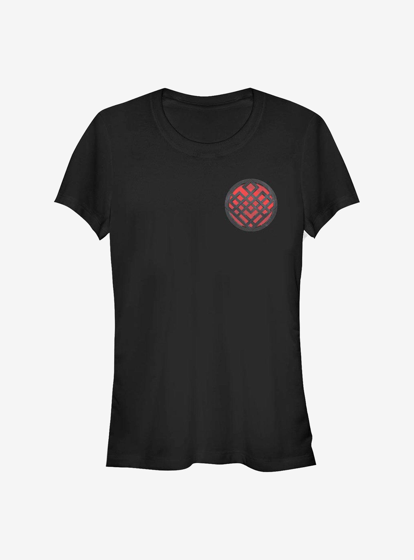 Marvel Shang-Chi And The Legend Of Ten Rings Rendered Symbol Badge Girls T-Shirt