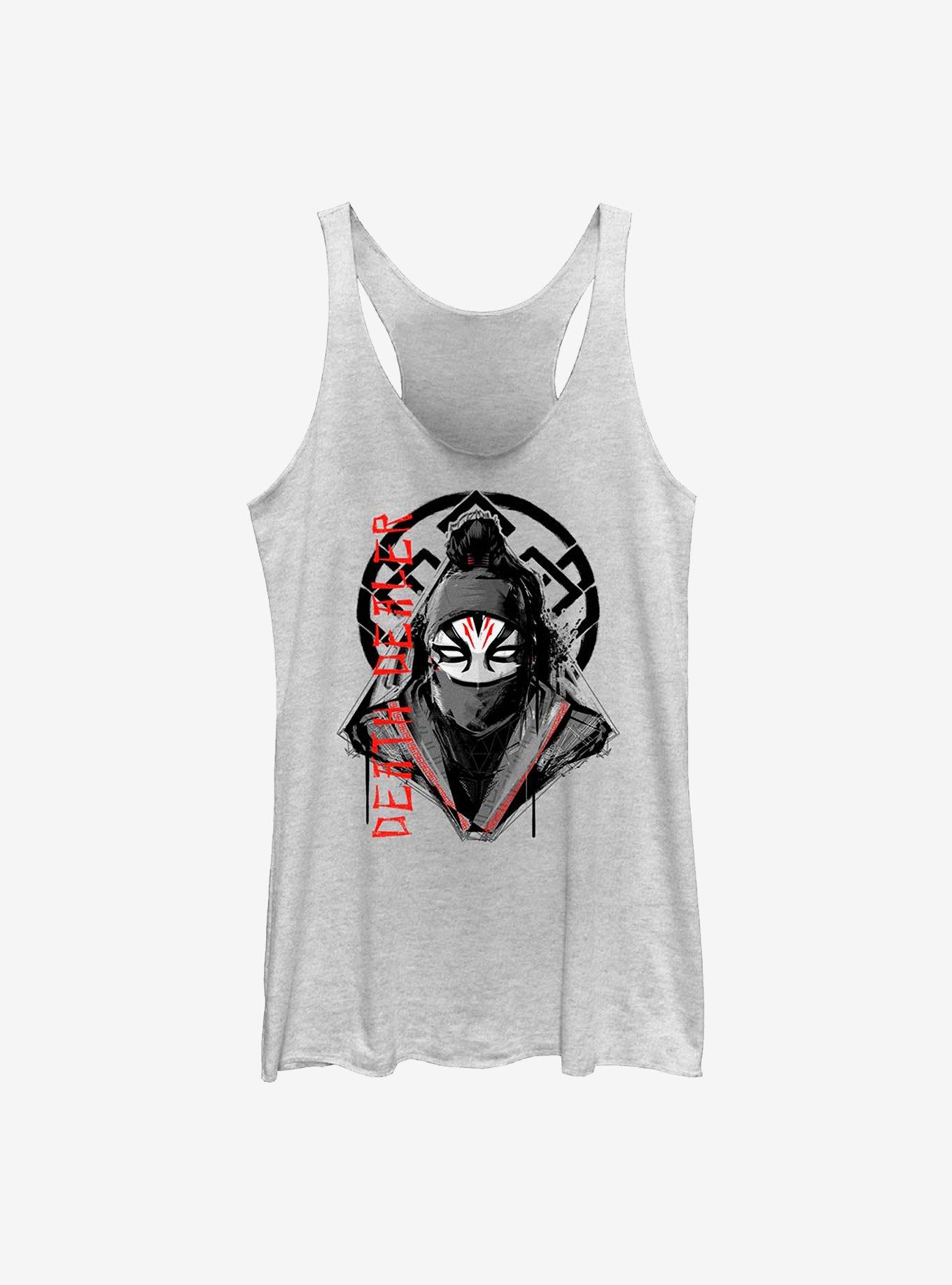 Marvel Shang-Chi And The Legend Of The Ten Rings Death Dealer Girls Tank, WHITE HTR, hi-res
