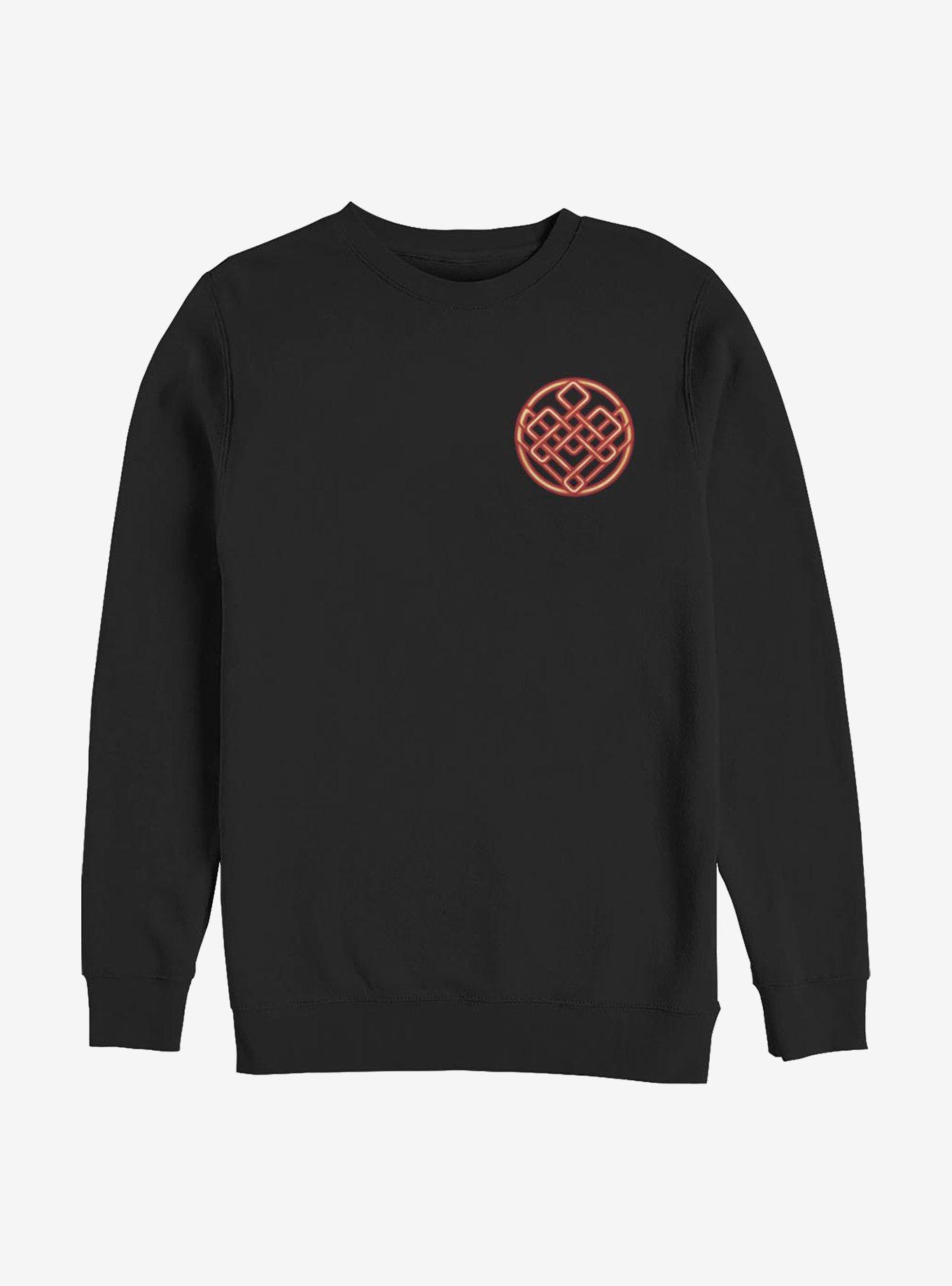 Marvel Shang-Chi And The Legend Of The Ten Rings Symbol Badge Crew Sweatshirt, BLACK, hi-res