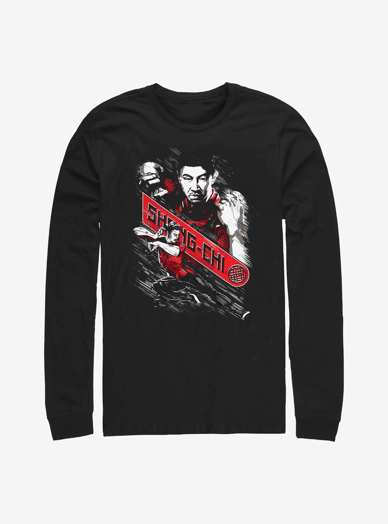 Marvel Shang-Chi And The Legend Of The Ten Rings Fists Of Marvel Long-Sleeve T-Shirt, BLACK, hi-res