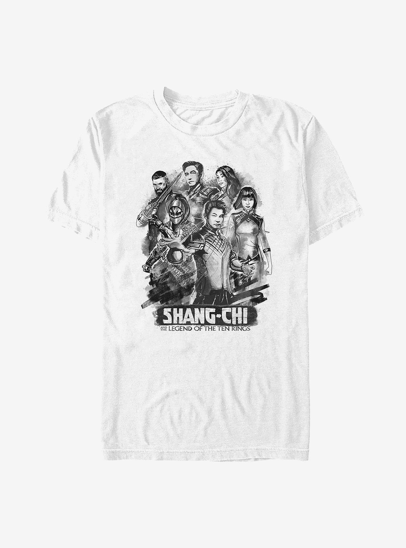 Marvel Shang-Chi And The Legend Of The Ten Rings Ink Group T-Shirt, WHITE, hi-res