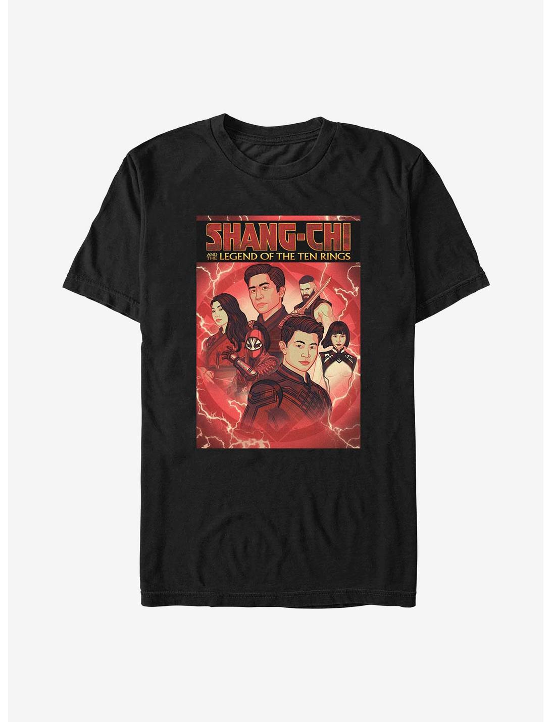 Marvel Shang-Chi And The Legend Of The Ten Rings Comic Cover T-Shirt, BLACK, hi-res
