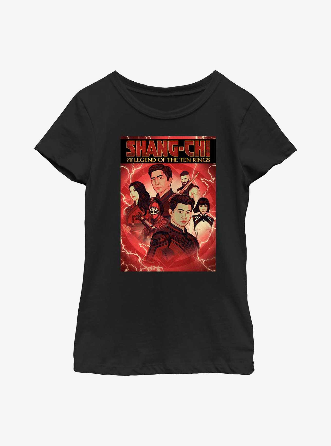 Marvel Shang-Chi And The Legend Of The Ten Rings Comic Cover Youth Girls T-Shirt, , hi-res
