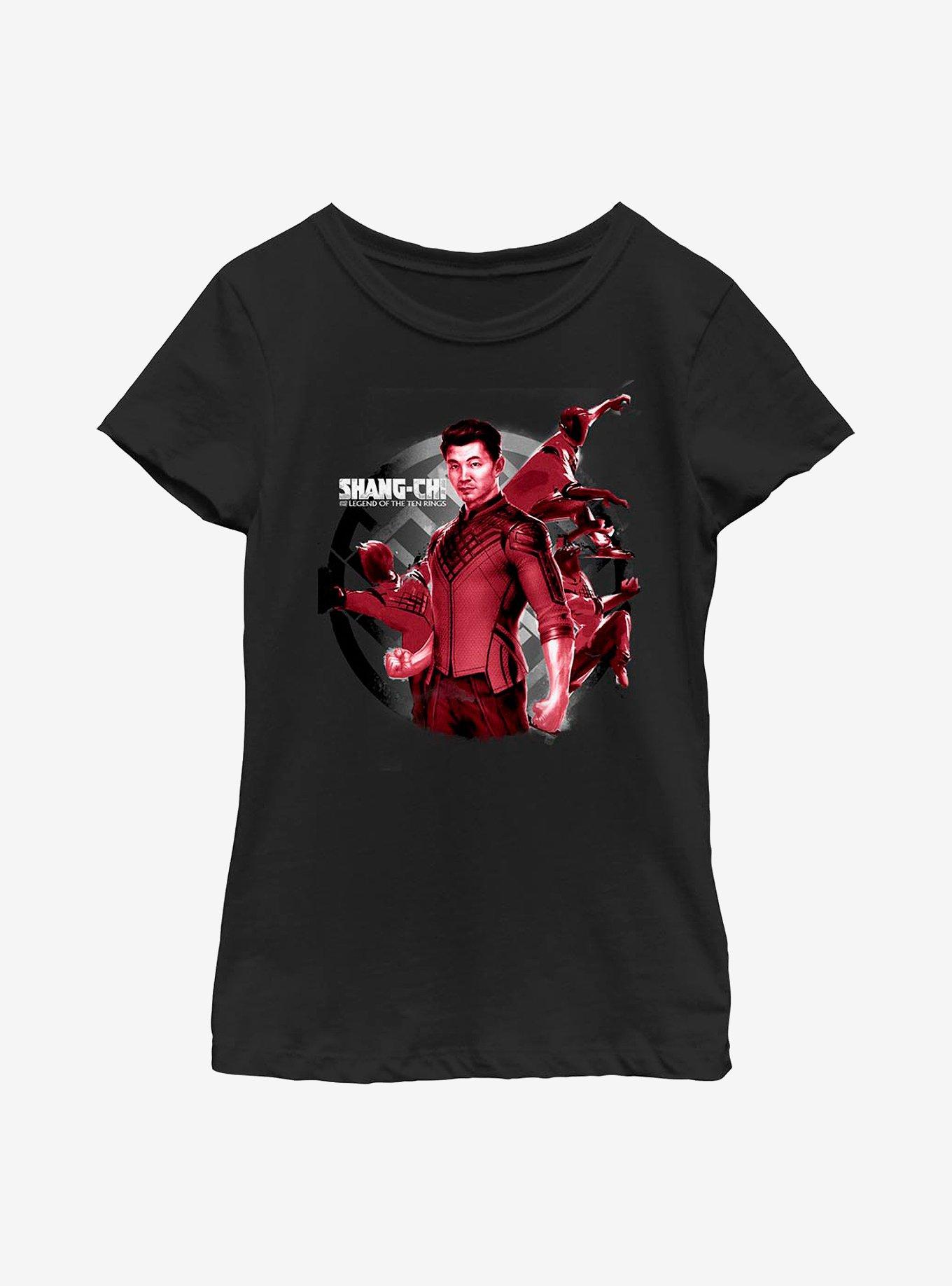 Marvel Shang-Chi And The Legend Of The Ten Rings Move List Youth Girls T-Shirt, BLACK, hi-res
