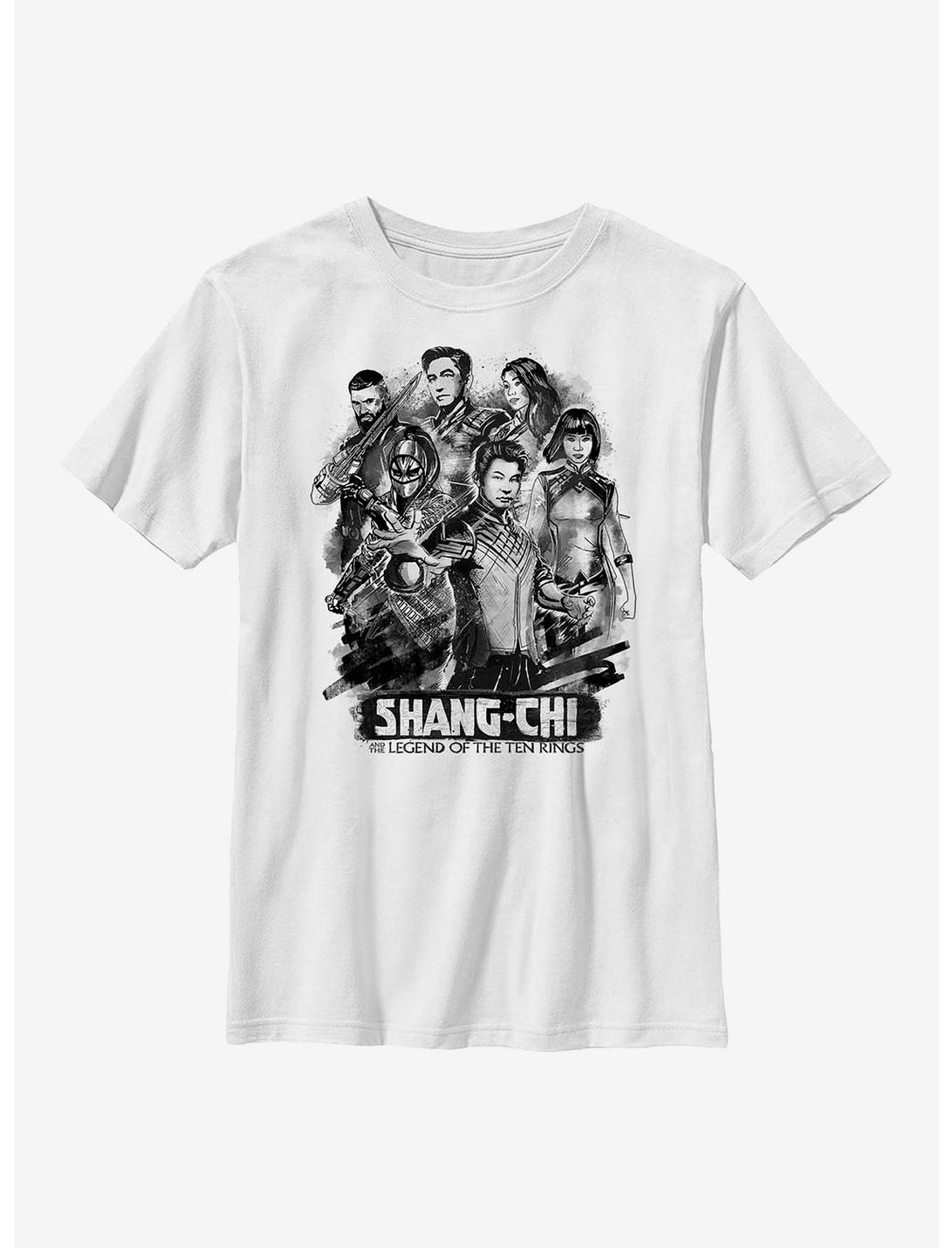 Marvel Shang-Chi And The Legend Of The Ten Rings Ink Group Youth T-Shirt, WHITE, hi-res