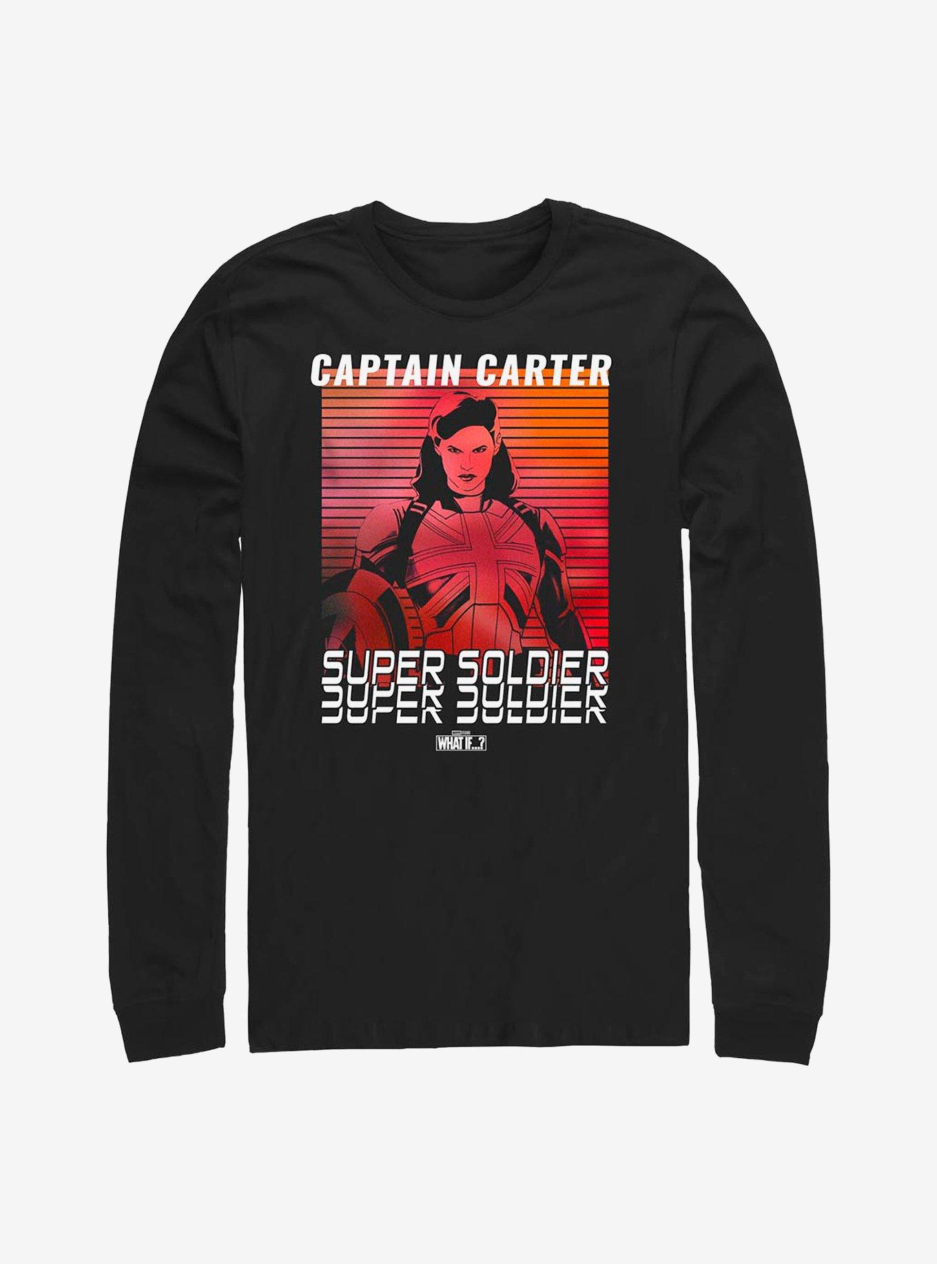 Marvel What If...? Carter Crashes Long-Sleeve T-Shirt, BLACK, hi-res