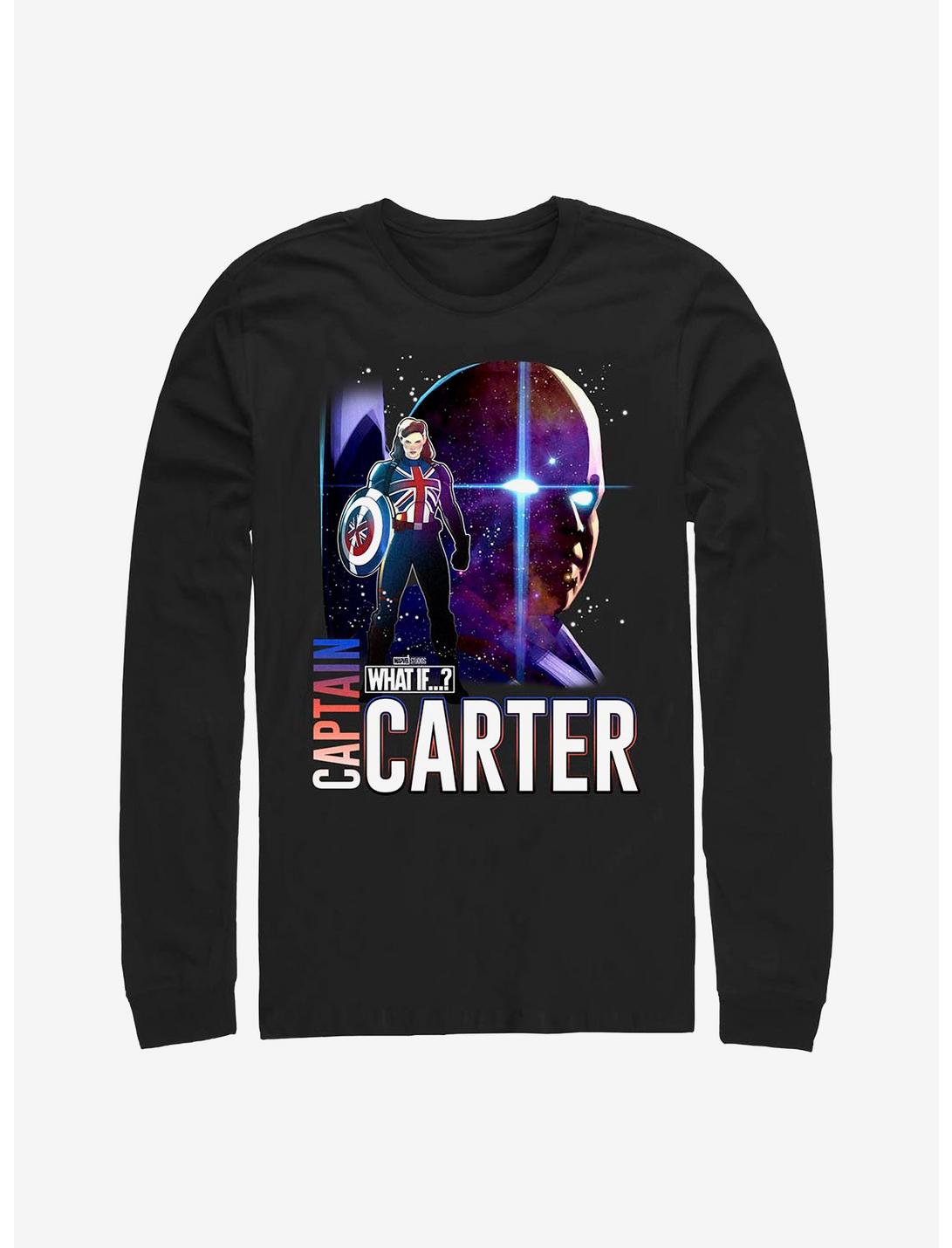 Marvel What If...? Watcher Captain Carter Long-Sleeve T-Shirt, BLACK, hi-res
