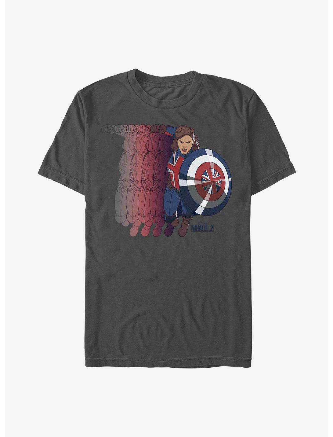 Marvel What If...? Carter Spreader T-Shirt, CHARCOAL, hi-res