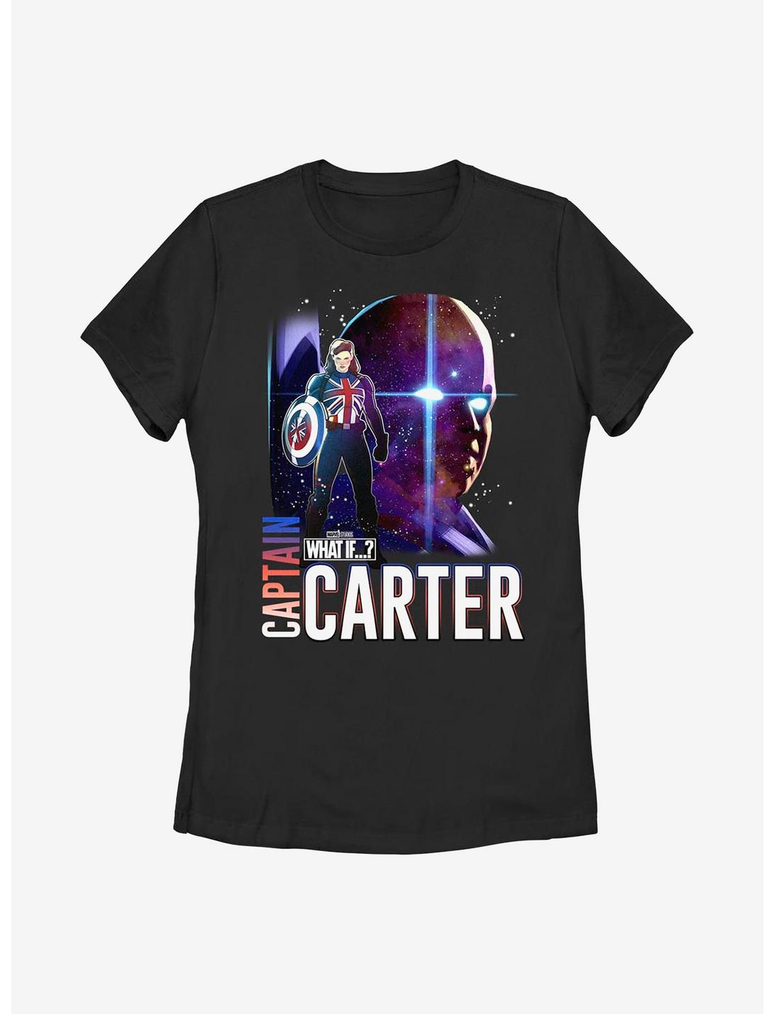 Marvel What If...? Watcher Captain Carter Womens T-Shirt, BLACK, hi-res