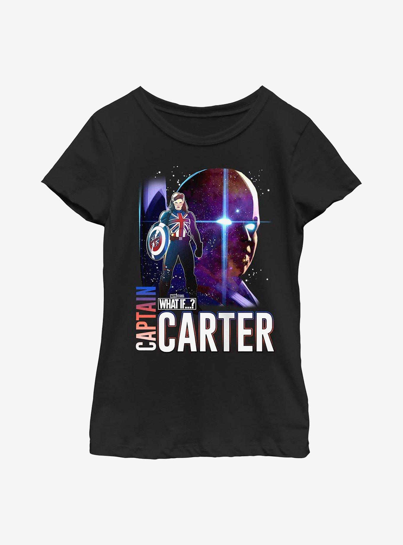 Marvel What If...? Watcher Captain Carter Youth Girls T-Shirt, , hi-res