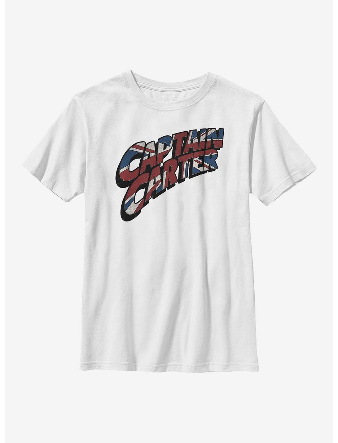 Marvel What If...? Carter Logo Youth T-Shirt, WHITE, hi-res