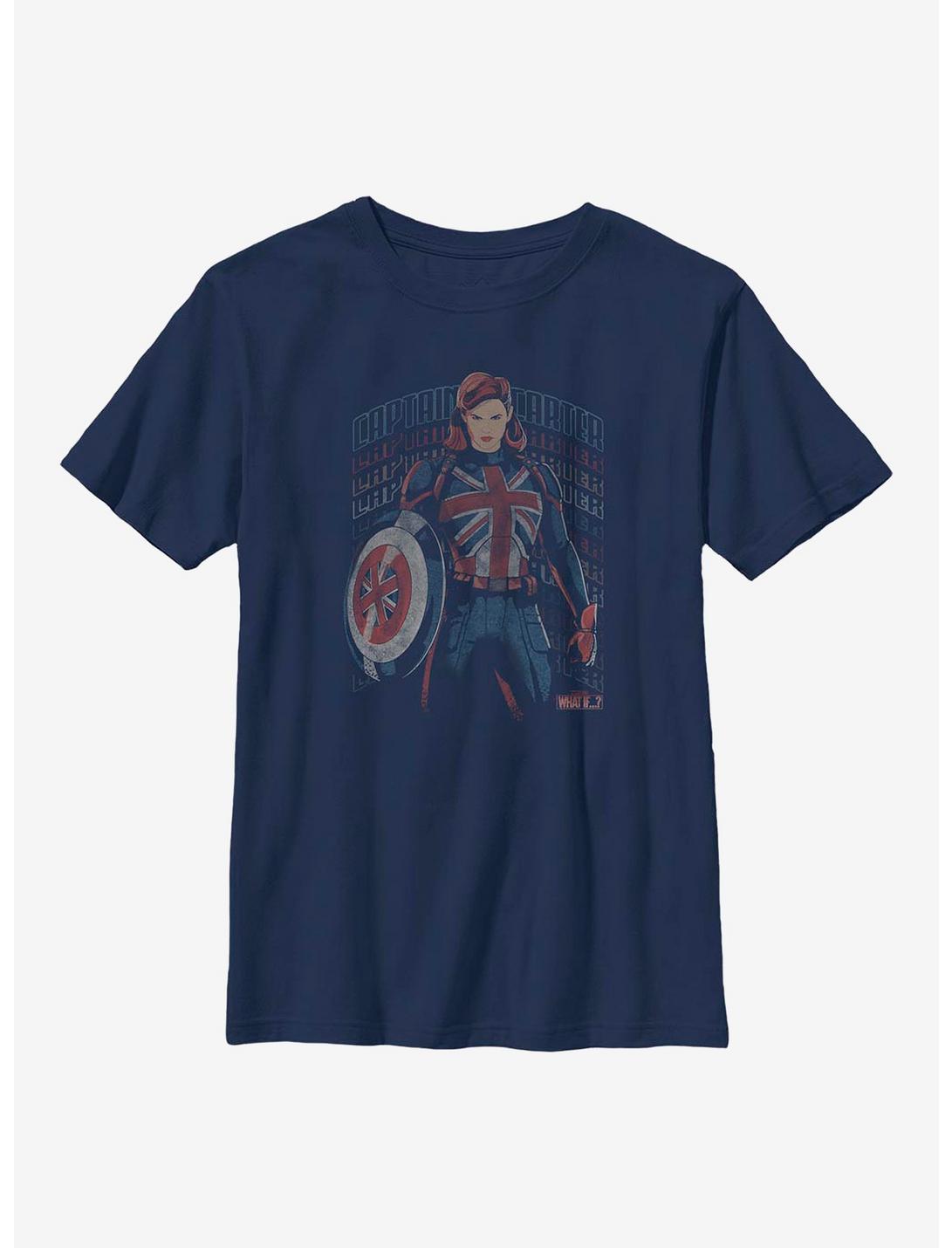 Marvel What If...? Union Carter Youth T-Shirt, NAVY, hi-res