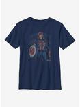 Marvel What If...? Union Carter Youth T-Shirt, NAVY, hi-res