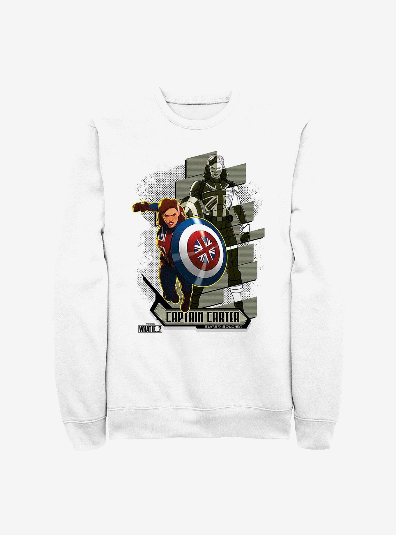 Marvel What If...? Carter Attacks Sweatshirt, WHITE, hi-res