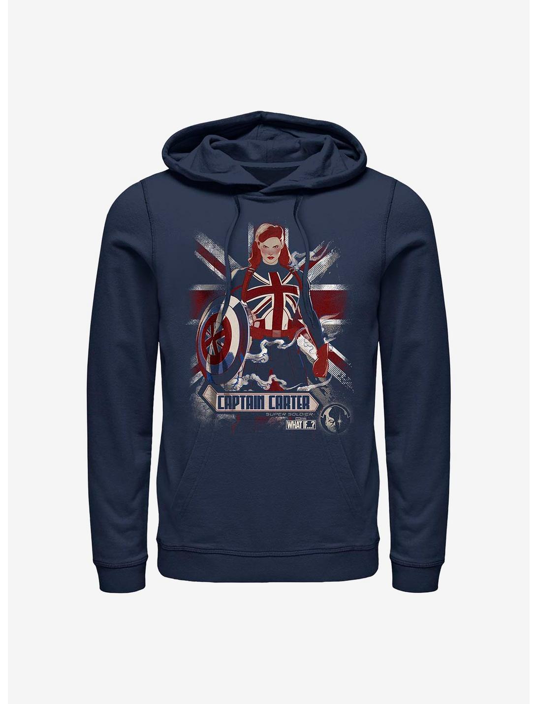 Marvel What If...? Union Jacked Hoodie, NAVY, hi-res