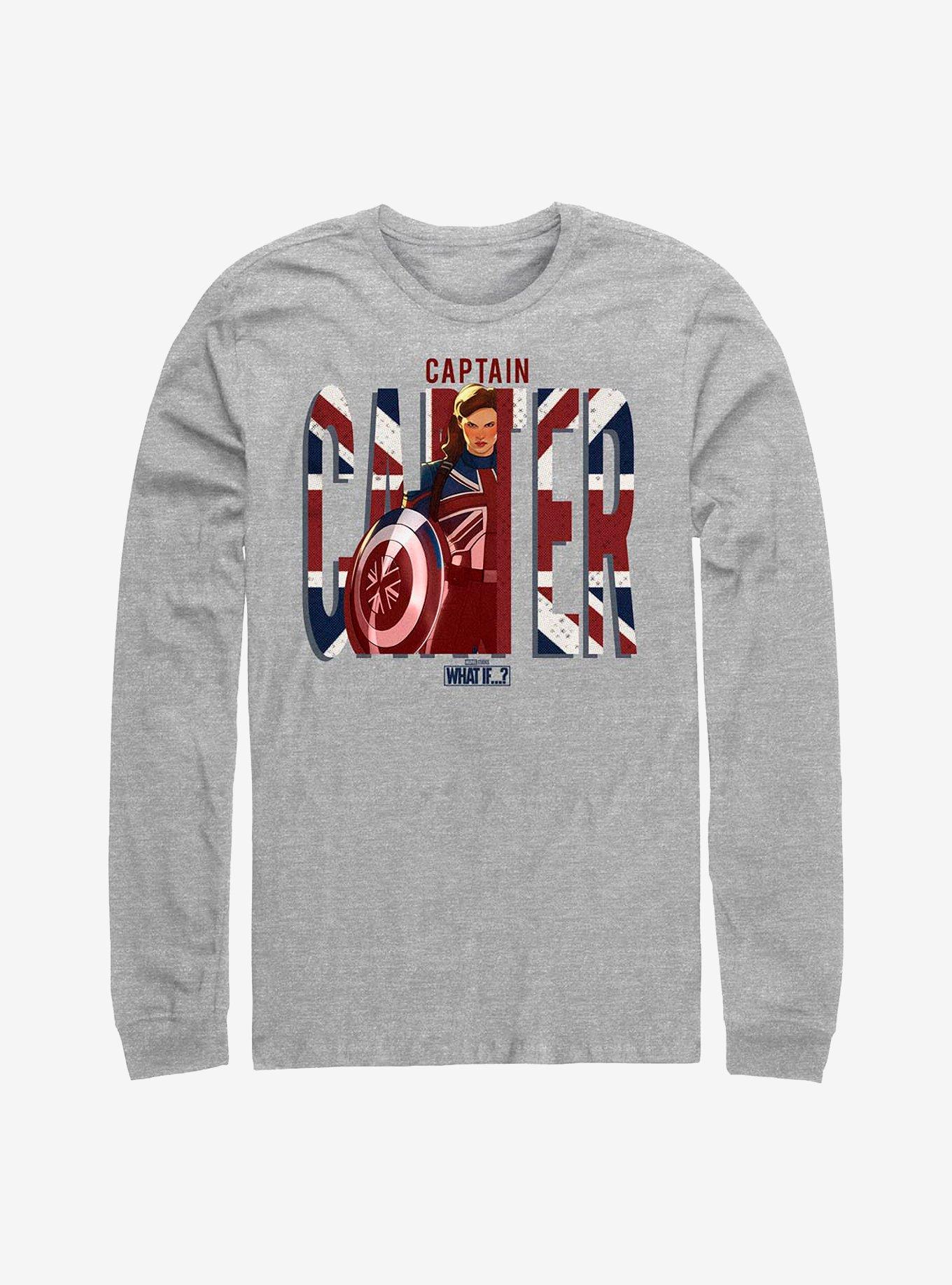 Marvel What If...? Big Carter Long-Sleeve T-Shirt, ATH HTR, hi-res
