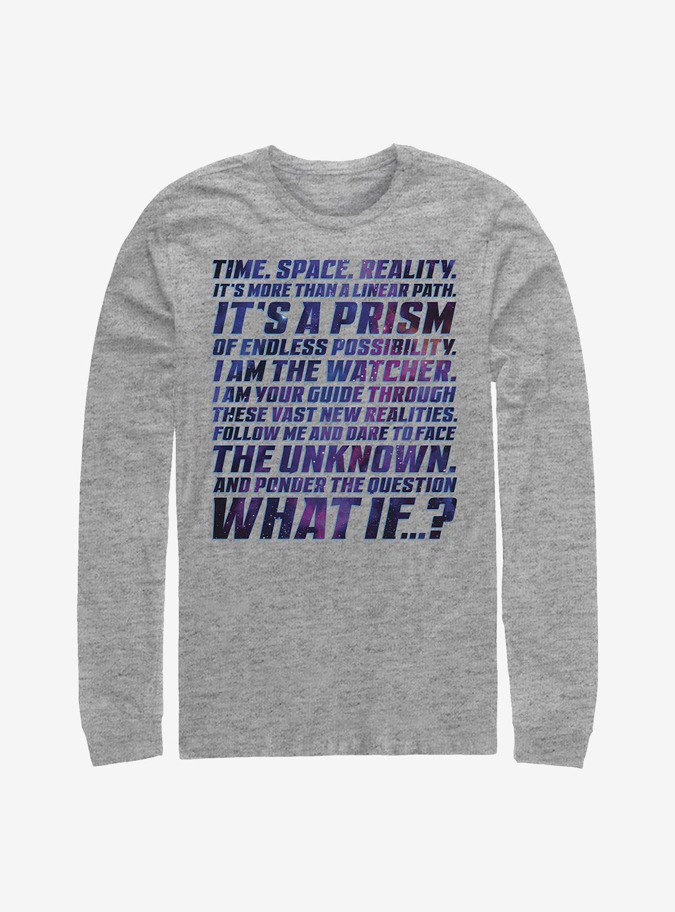 Marvel What If...? Space Prism Long-Sleeve T-Shirt, ATH HTR, hi-res