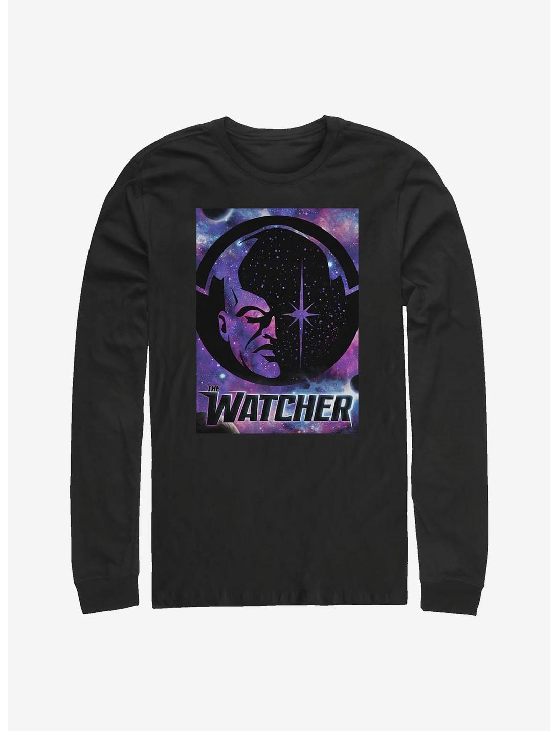 Marvel What If...? The Watcher Poster Long-Sleeve T-Shirt, BLACK, hi-res