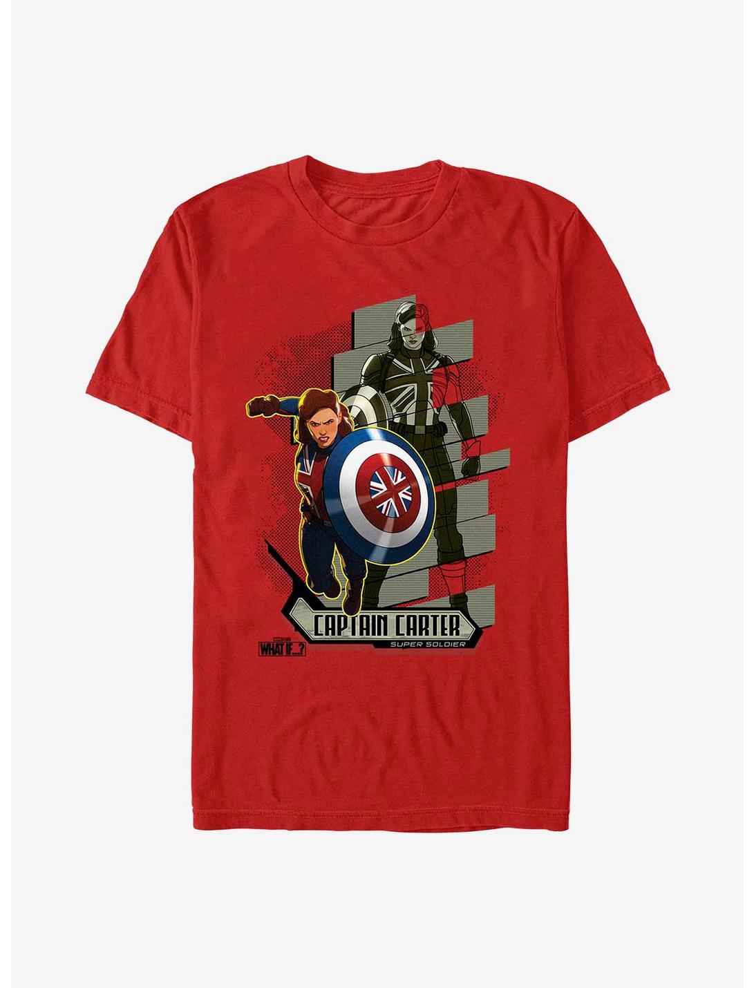 Marvel What If...? Carter Attacks T-Shirt, RED, hi-res