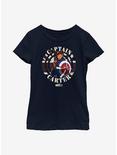 Marvel What If...? Carter Stamp Youth Girls T-Shirt, NAVY, hi-res