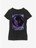 Marvel What If...? The Watcher Poster Youth Girls T-Shirt, BLACK, hi-res