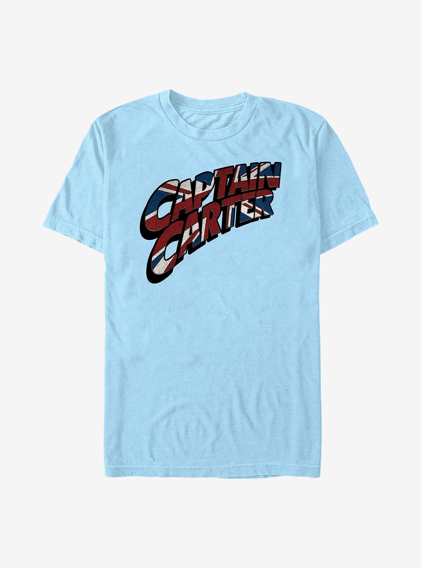 Marvel What If...? Carter Logo T-Shirt, LT BLUE, hi-res