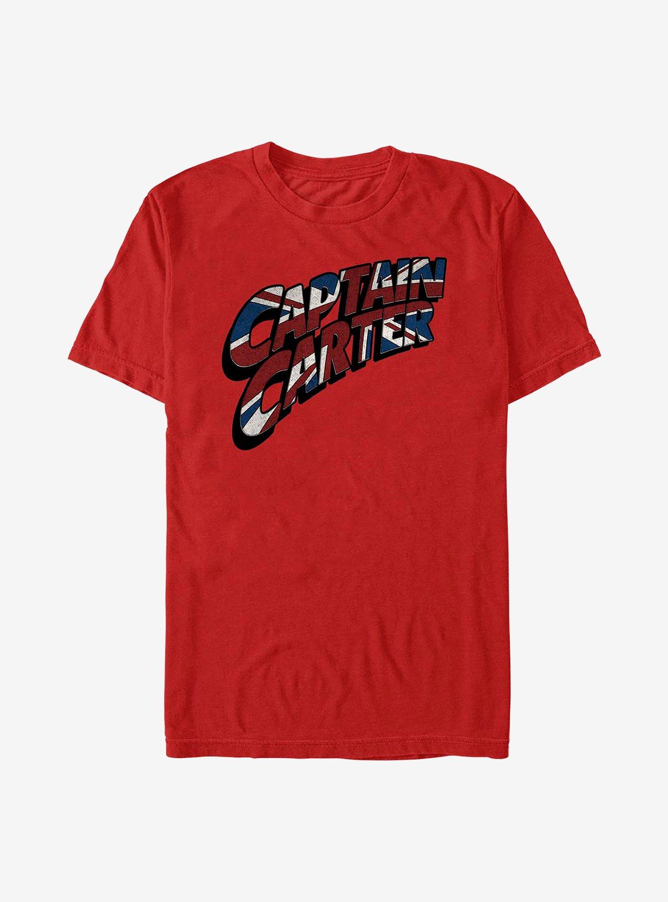 Marvel What If...? Carter Logo T-Shirt, RED, hi-res