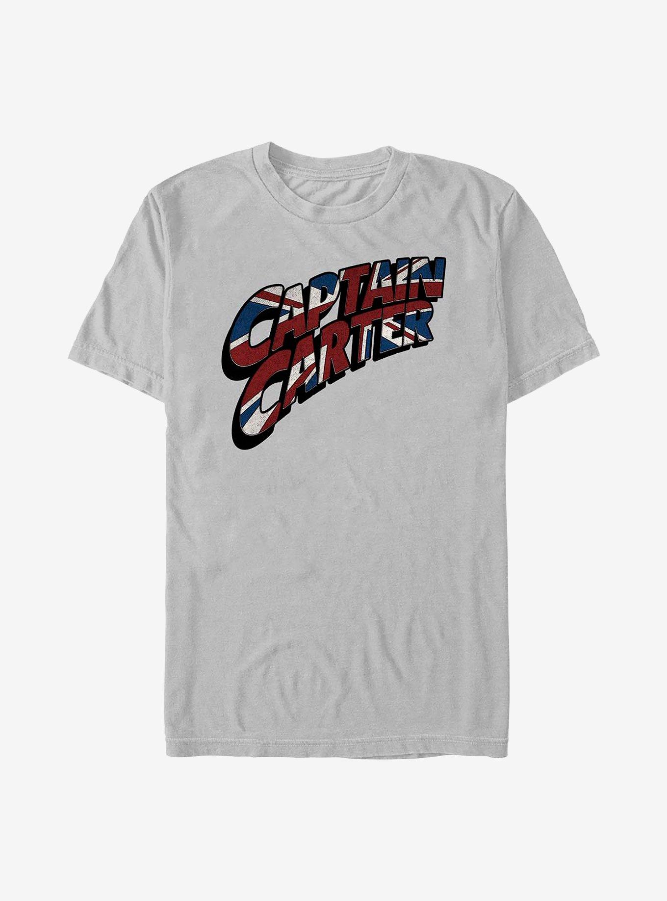 Marvel What If...? Carter Logo T-Shirt, SILVER, hi-res