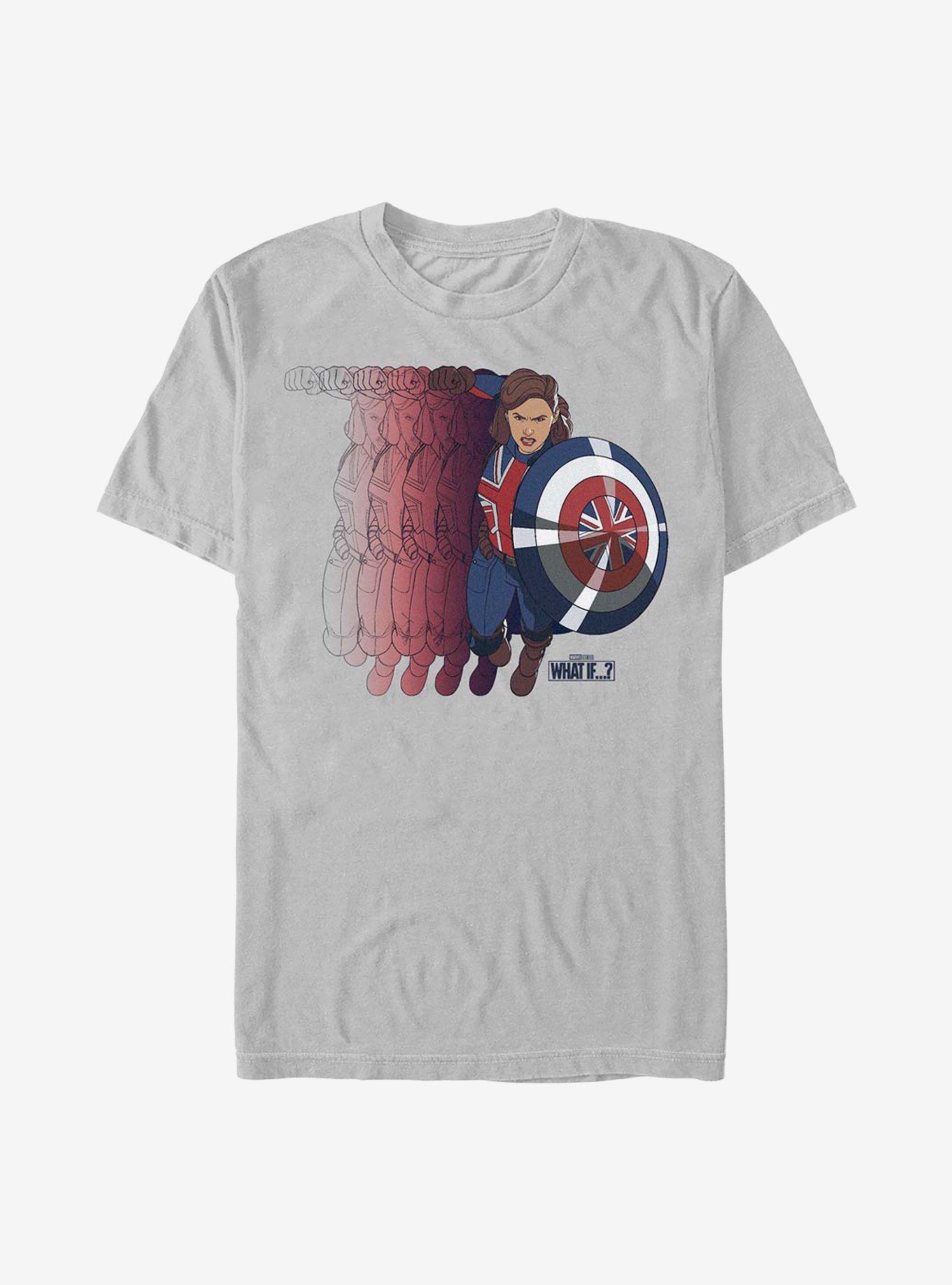 Marvel What If...? Carter Spreader T-Shirt, SILVER, hi-res