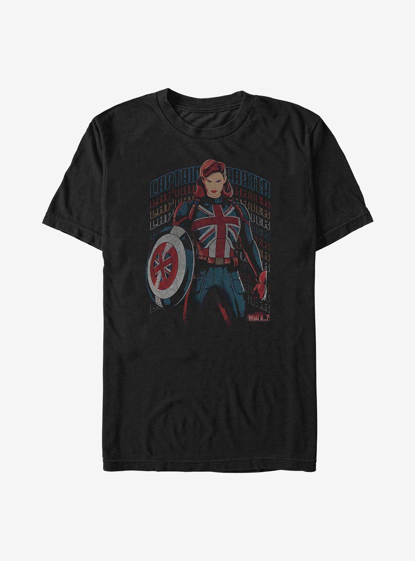 Marvel What If...? Union Carter T-Shirt, BLACK, hi-res view 1