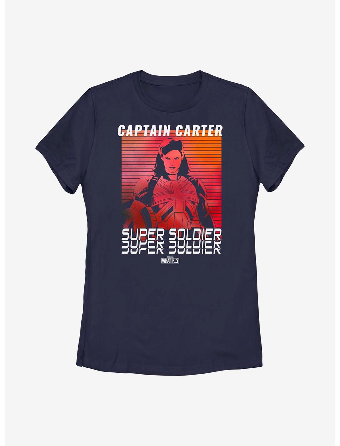Marvel What If...? Carter Crashes Womens T-Shirt, NAVY, hi-res