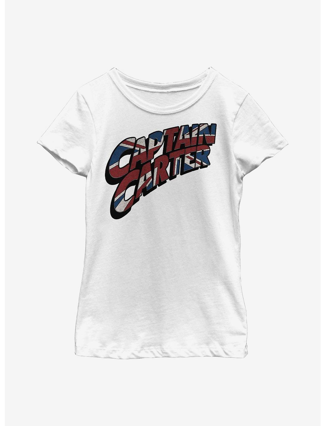 Marvel What If...? Carter Logo Youth Girls T-Shirt, WHITE, hi-res