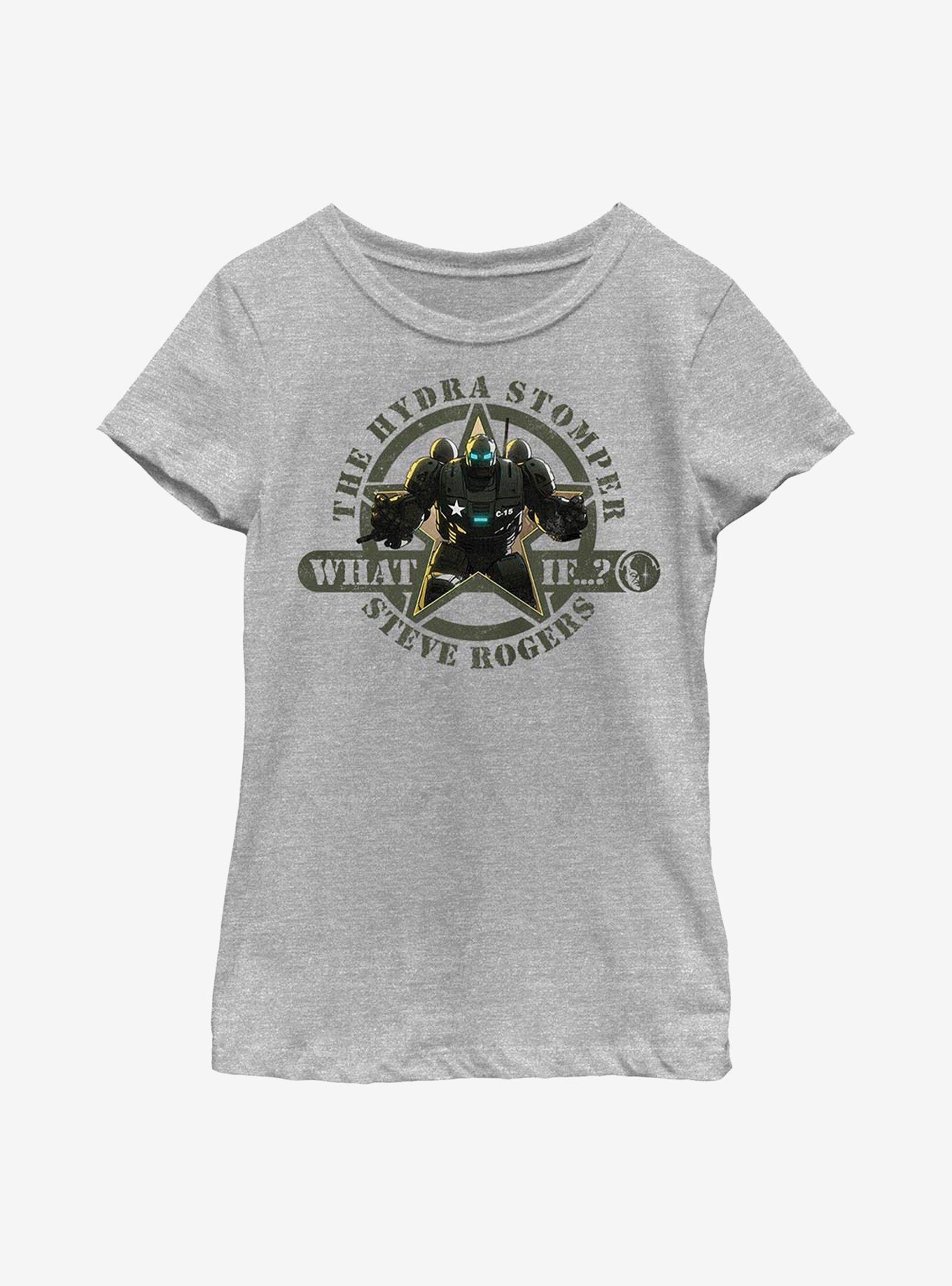 Marvel What If...? Steve Rogers Hydra Youth Girls T-Shirt, ATH HTR, hi-res
