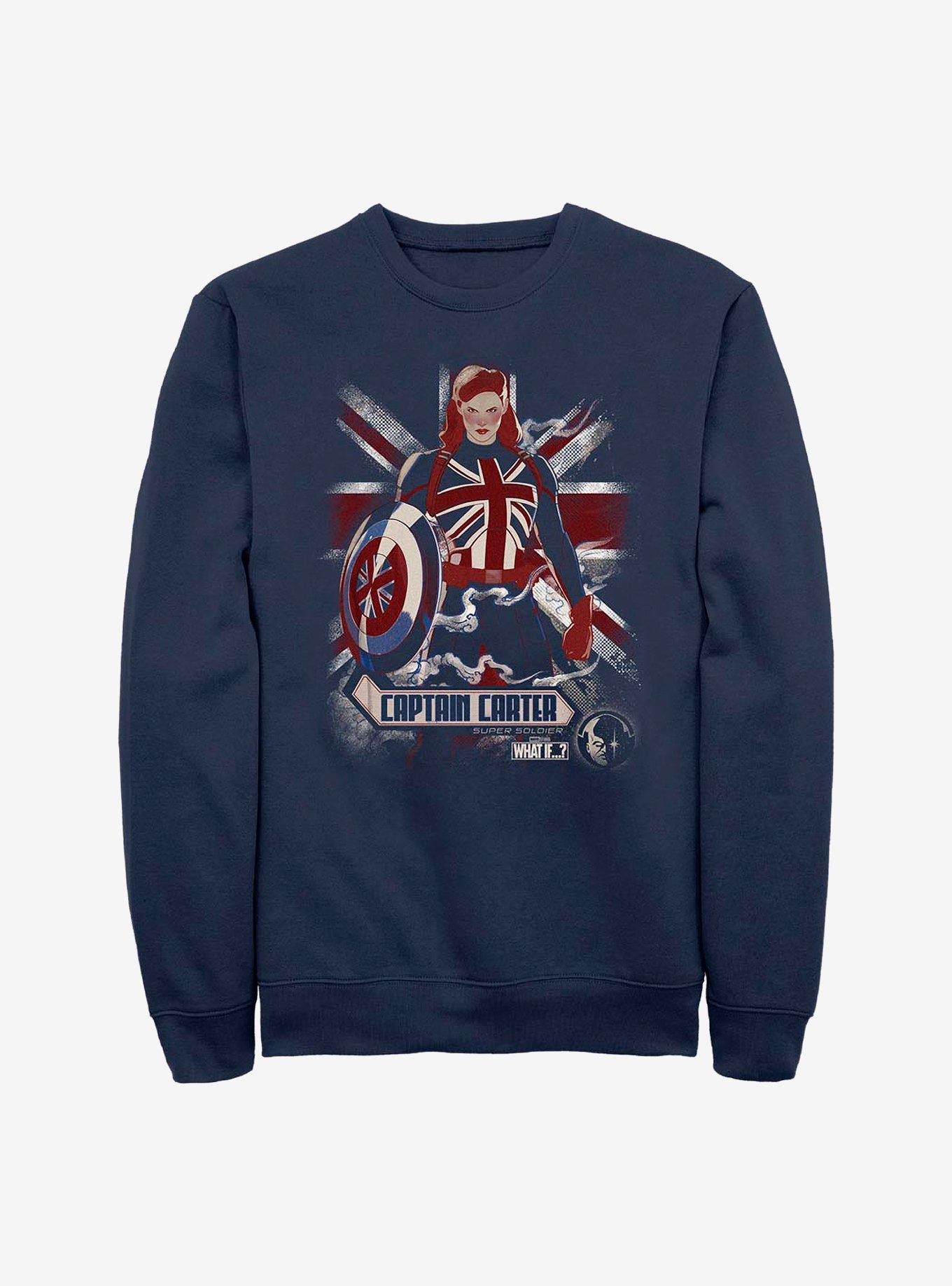 Marvel What If...? Union Jacked Sweatshirt, NAVY, hi-res