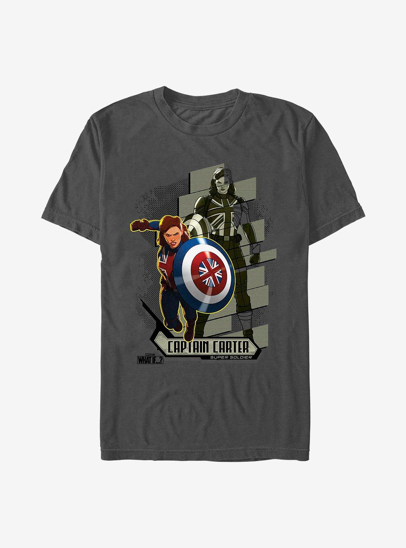 Marvel What If...? Carter Attacks T-Shirt, CHARCOAL, hi-res