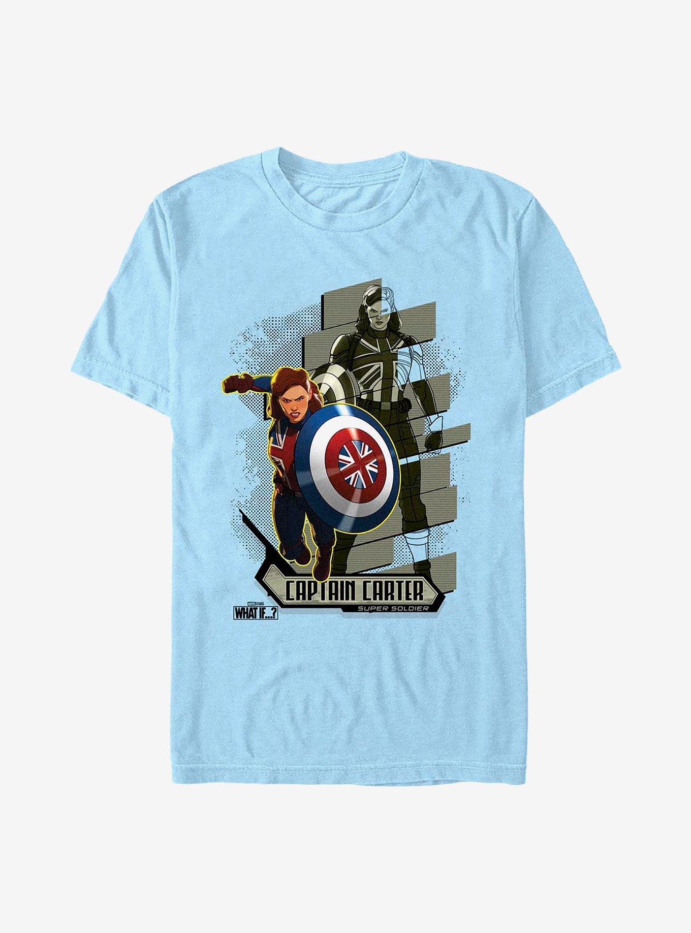 Marvel What If...? Carter Attacks T-Shirt, LT BLUE, hi-res